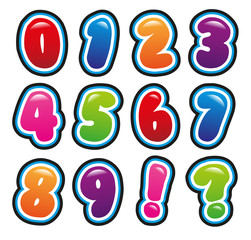 Colorful and bubble numbers 
