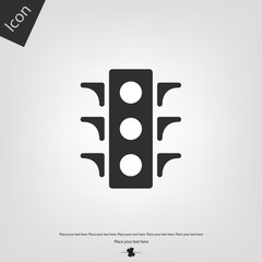 Traffic light vector icon