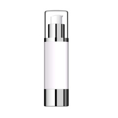 Realistic Cosmetic bottle can sprayer container.