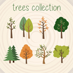 Trees Color Vector Selection - 135711040