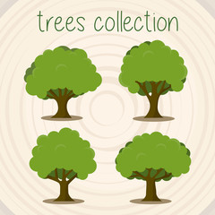 Trees Color Vector Selection - 135711681