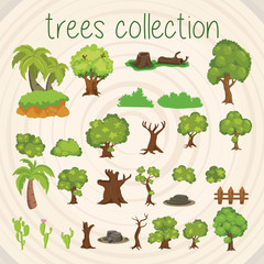 Trees Color Vector Selection - 135711863