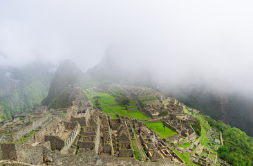 Machu Picchu. Lost city of Inkas in Peru mountains.