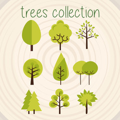 Trees Color Vector Selection