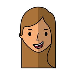 Obraz premium young woman avatar character vector illustration design
