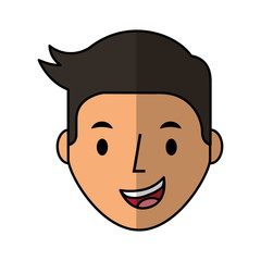 young man avatar character vector illustration design