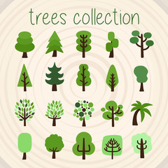 Trees Color Vector Selection - 135713480