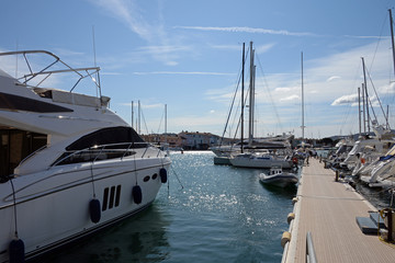 Fototapeta premium Yachthafen von Port Grimaud an der Cote d´Azur