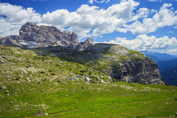 Amazing view of Mountains near Tre Cime di Lavaredo, Dolomite Alps, Italy
