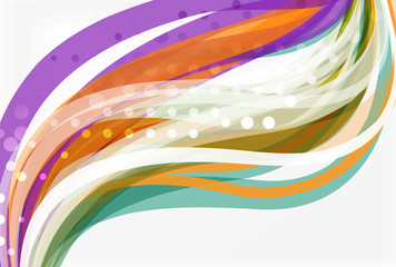 Colorful stripes on light background