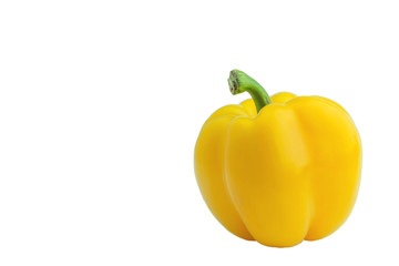 Sweet pepper isolated on white background.