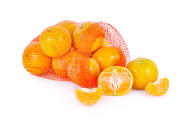 orange on white background