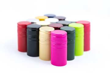 cápsulas de vino de colores