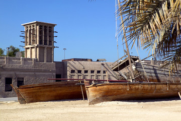 Diving Village in Shindagha, der Altsatdt von Dubai, Vereinigte Arabische Emirate, Naher Osten