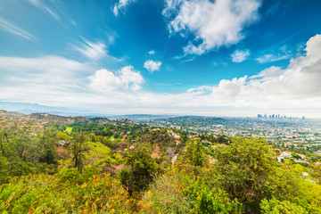Fototapeta na wymiar Clouds over Los Angeles