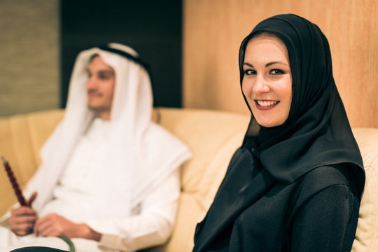 Arabic Couple At Home