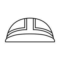 construction helmet isolated icon vector illustration design