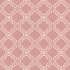 Fototapeta premium Floral geometric seamless pattern