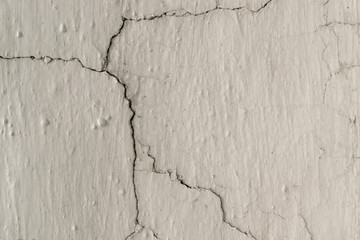 Grunge Background with Dirty White Lime Plaster