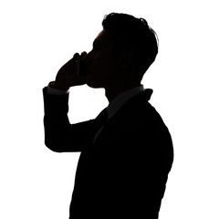 businessman talk on phone