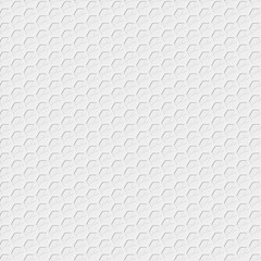 White embossed hexagon pattern background