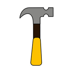 hammer tool isolated icon vector illustration design