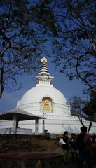 World Peace Stupa (Lord Buddha Temple) placed in Rajgir,Nalanda,Bihar,India