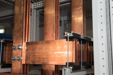 High power electrical board with copper bars