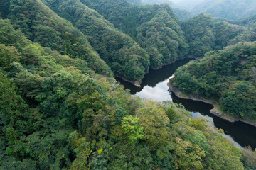 Fototapeta na wymiar Ryujin Valley in Japan
