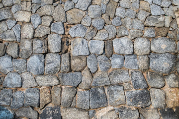 Fototapeta premium big rock stone wall background