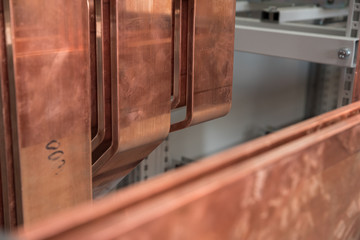 High power electrical board with copper bars