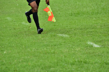 Obraz premium Assistant soccer refere