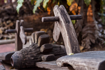 Wooden Rocking Horse Thai style