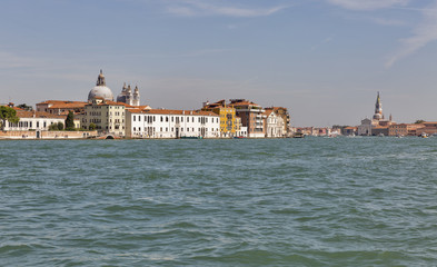 Venice cityscape, view fron lagoon. Italy.