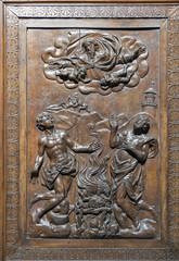 Sacristy Church of San Giorgio Maggiore interior in Venice, Italy.