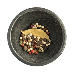 Dry Pepper Mix in Black Iron Bowl