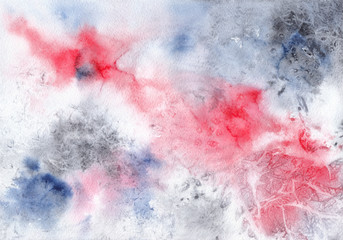 Abstract pink and gray hand-made watercolor texture. Background for design