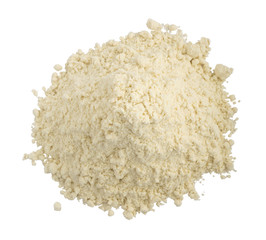 Heap Of White Flour Top View