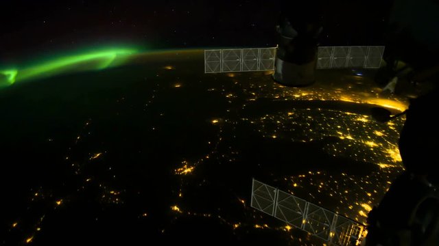 Planet Earth seen from the International Space Station with Aurora Australis over the earth, Time Lapse 4K. Images courtesy of NASA Johnson Space Center : http://eol.jsc.nasa.gov