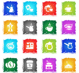 coffee icon set