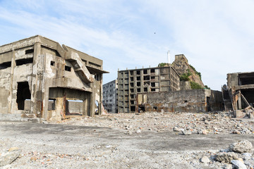 Abandoned Battleship island in Nagasaki