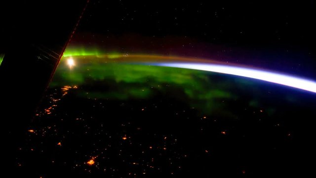 Planet Earth seen from the International Space Station with Aurora Australis over the earth, Time Lapse 4K. Images courtesy of NASA Johnson Space Center : http://eol.jsc.nasa.gov