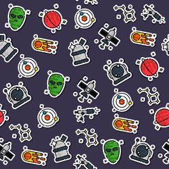 Colored space pattern