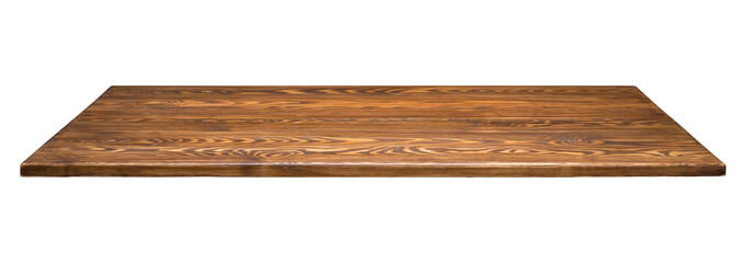 Wooden tabletop isolated