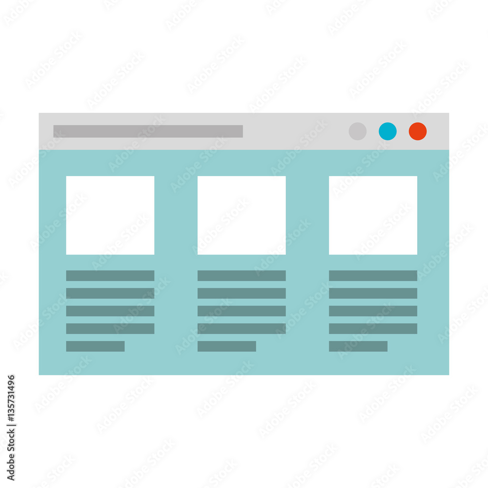 Poster web page template isolated icon vector illustration design