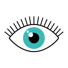 eye human sign isolated icon vector illustration design