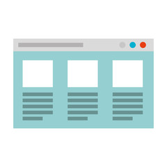 web page template isolated icon vector illustration design