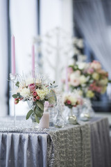 flower decorations for holidays and wedding dinner