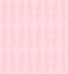Delicate floral seamless pattern on a pink background