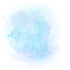 Blue watercolor splash